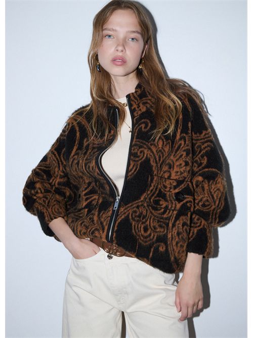 Bomber in maglia jacquard LIU JO | WF6380MA49S/L9210